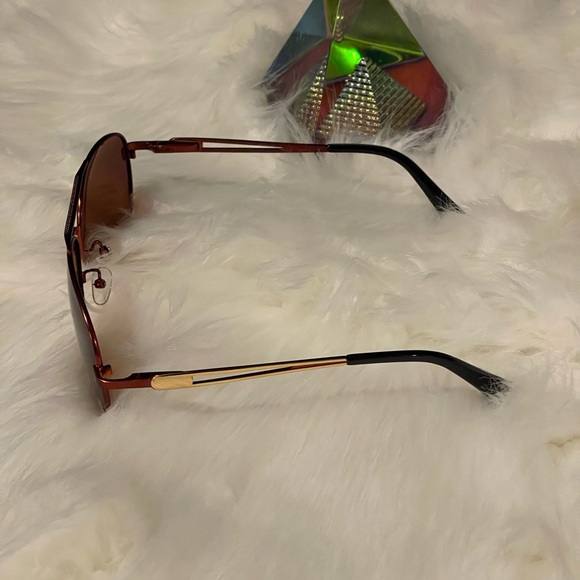 Gold Brown Classic UV400 Polarized Alloy Driving Sunglasses - Picture 5 of 5